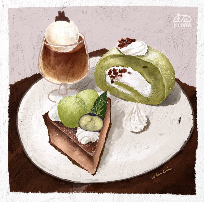 食物插畫 * 厚塗的甜點系列 - ipad+procreate實驗室 / 簡v老師 - 插畫/繪畫/寫字 - 其他材質 