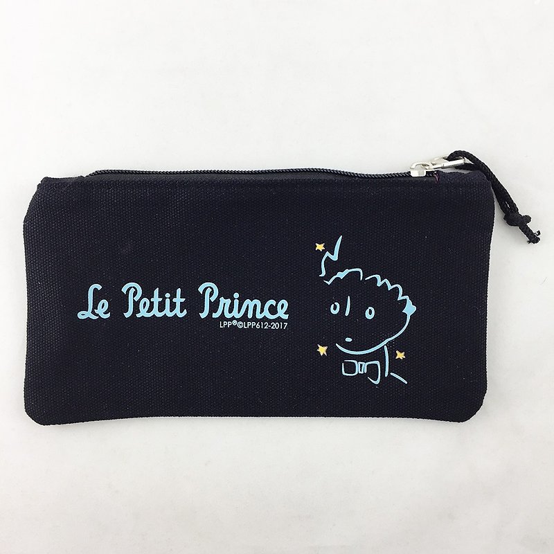 小王子經典版授權-筆袋(黑) - 筆盒/筆袋 - 棉．麻 黑色