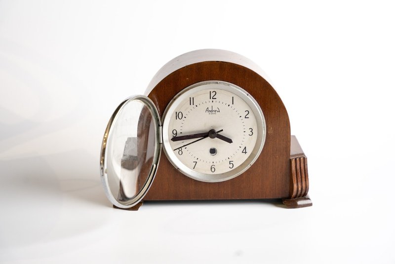 Centennial desk clock from the 1900s - นาฬิกา - ไม้ 