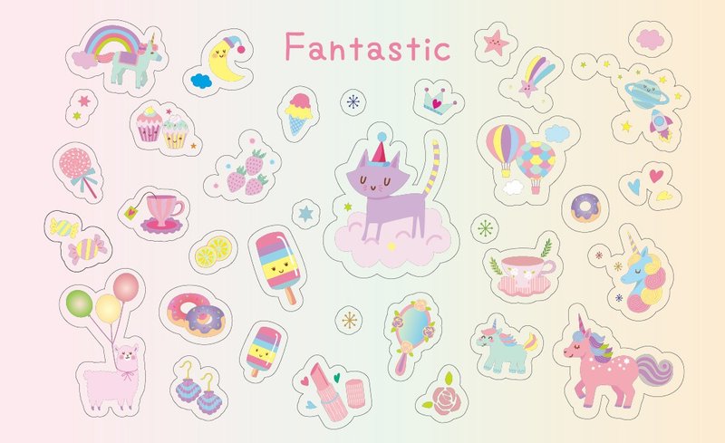 高質感透明防水貼紙-Fantastic Clear Sticker - 貼紙 - 防水材質 透明