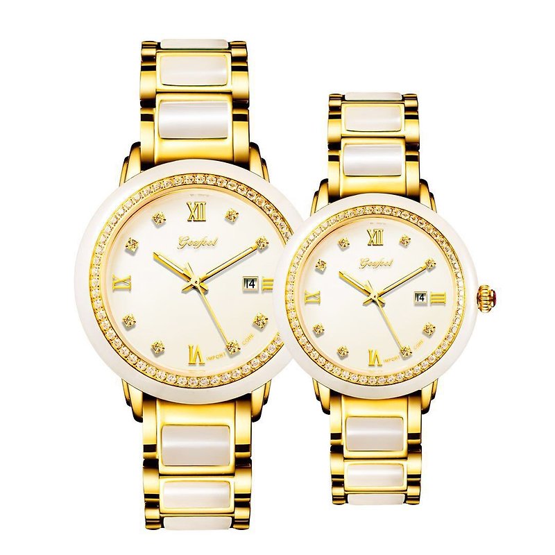 Payment can be made in installments-Hetian White Jade Mechanical Watch White Jade Strap Diamond Type with Jade Appraisal Certificate - Women's Watches - Jade 