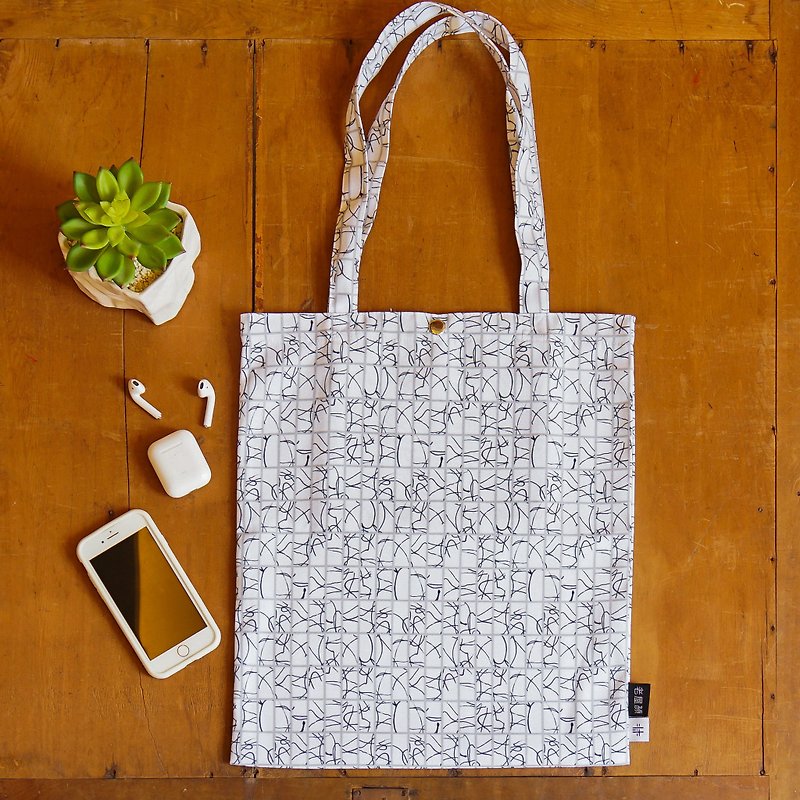 Old House Yan x Jin Yuanxing-Taiwan Classic Mosaic Tile Bag-Western Pharmacy - Messenger Bags & Sling Bags - Polyester 