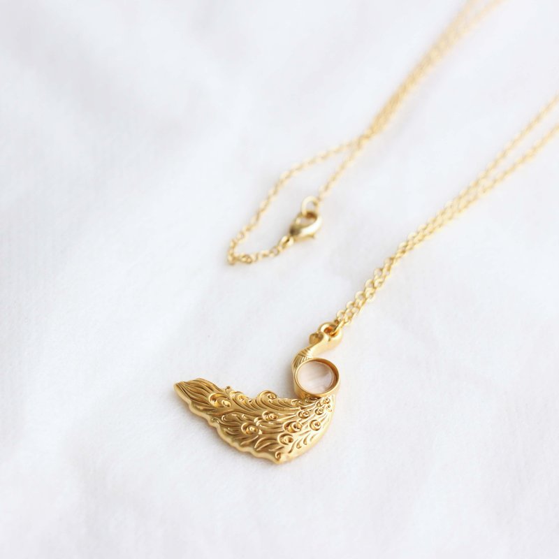 [Card Necklace] National Museum of National History of Taiwan Hundred Birds Chaofeng - สร้อยคอ - วัสดุอื่นๆ สีกากี