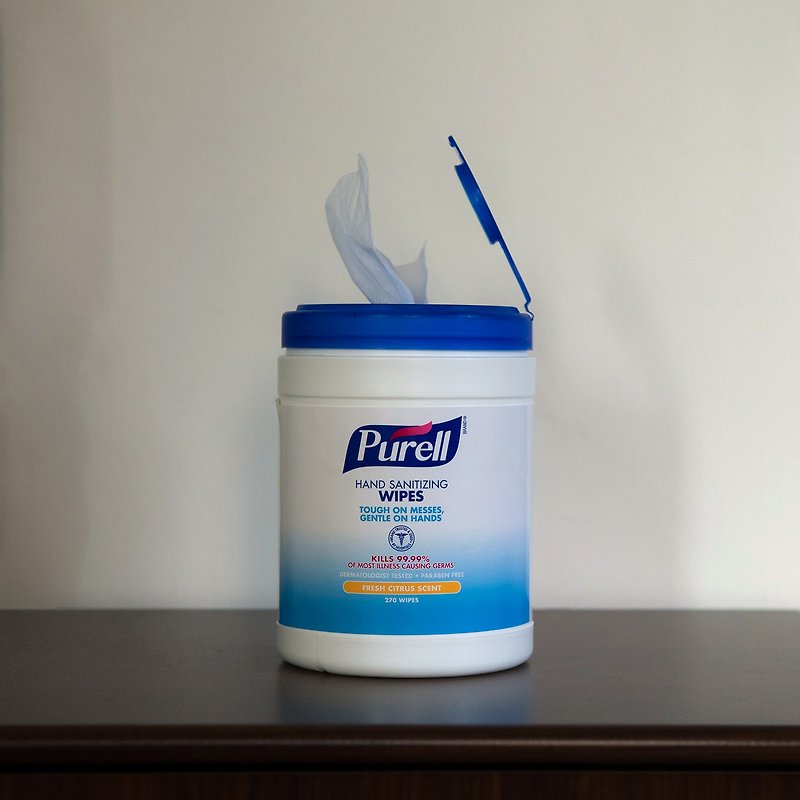 Purell Santizing Wipes 270 Count Canister - Other - Cotton & Hemp Blue