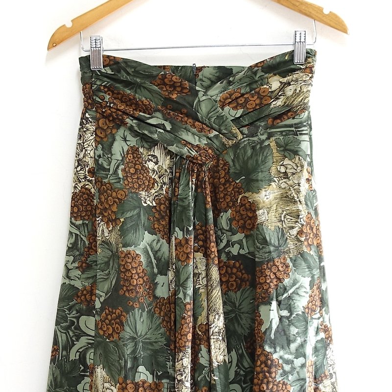 │Slowly│ fruit - vintage dress │vintage. Retro. Literature - Skirts - Other Materials Multicolor