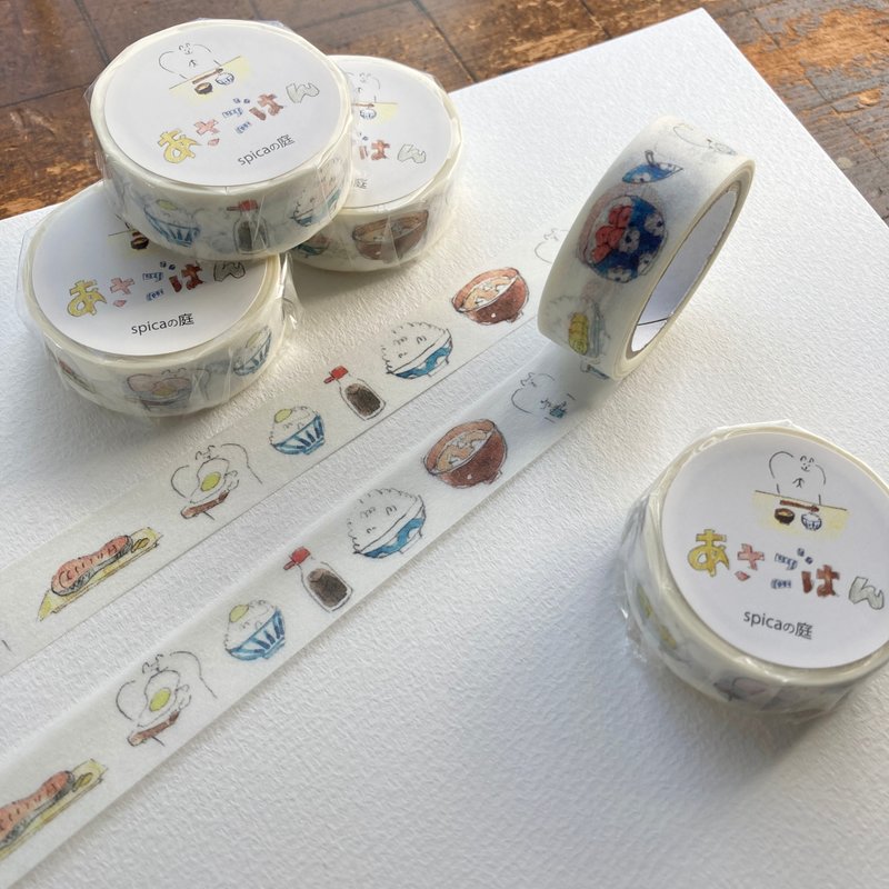 朝ごはん/muuちゃん 15mm×7m マスキングテープ - 紙膠帶/和紙/PET - 紙 