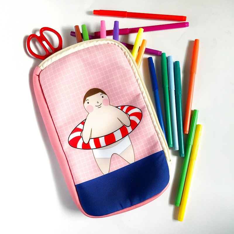 Fat Boy Lok Zipper Pouch Bag  – Poolside party - Other - Polyester Multicolor