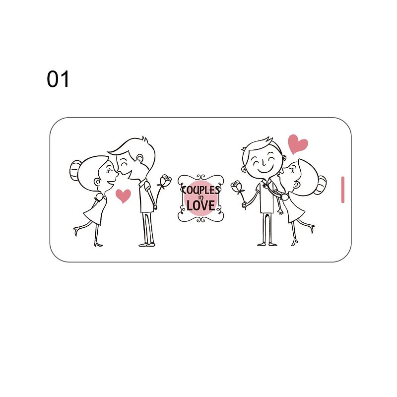 Painted mobile power - Valentine's Day limited design 01 ~ now until February 9 deadline to receive - ที่ชาร์จ - พลาสติก 