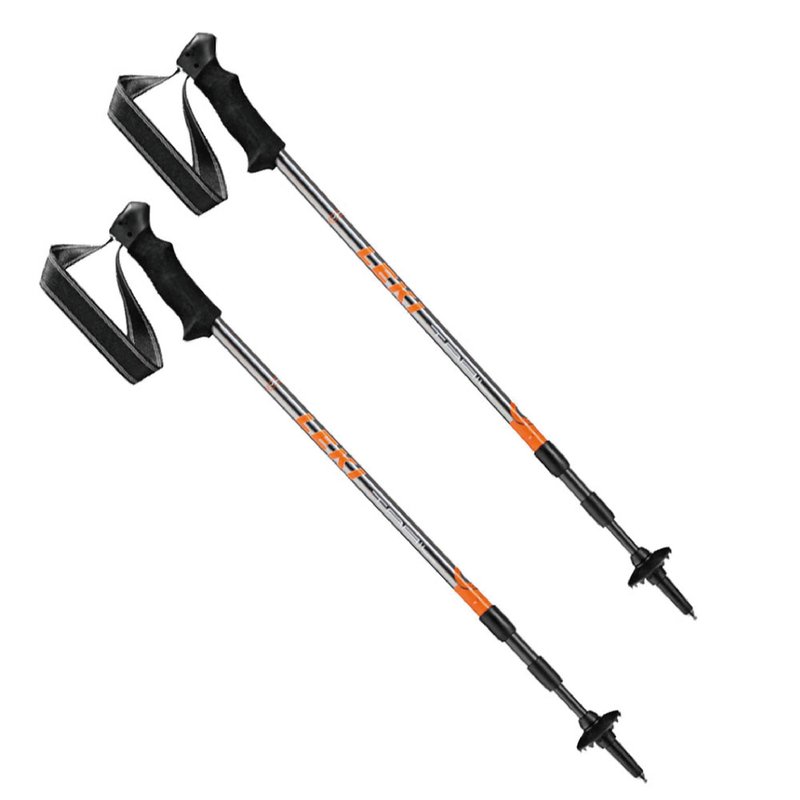 【LEKI】TRAIL LITE 泡棉握把鋁合金無避震旋轉登山杖 - 露營用品 - 鋁合金 灰色