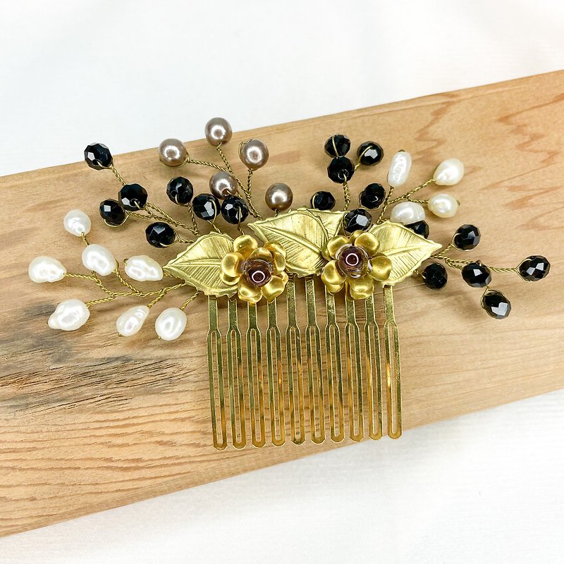 Esther Series-Evelyn French Comb - Hair Accessories - Other Metals 