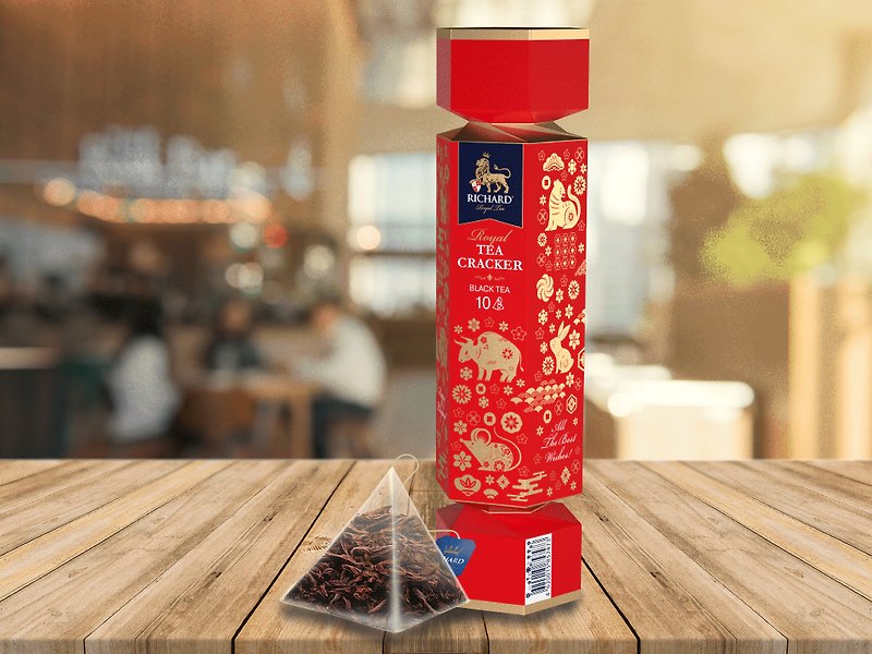 錫蘭紅茶10入立體茶包*新年快樂紀念-紅 - 茶葉/茶包 - 紙 紅色