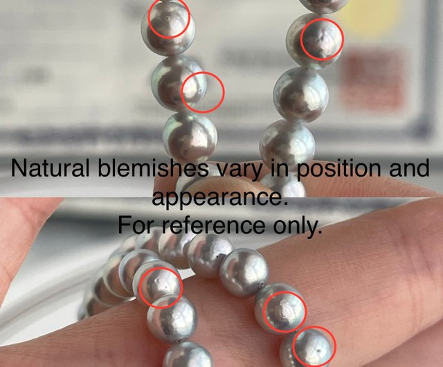鑑別書付き ナチュラルグレー6mmあこや真珠ネックレス 附鑑定
