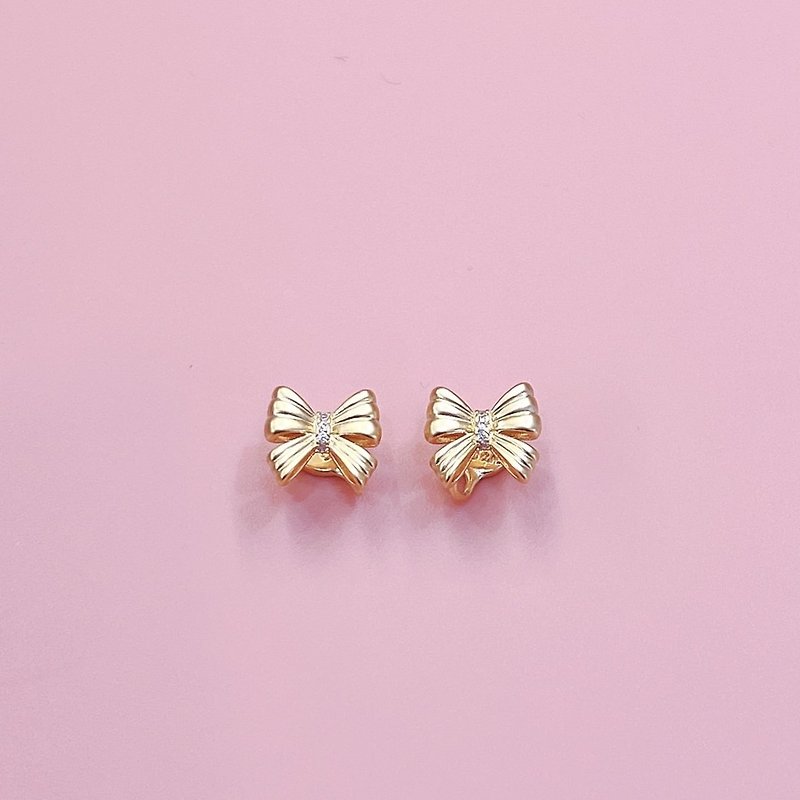 Cupid's Whimsy | Cupid's Whimsy (Matte Gold) - Earrings & Clip-ons - Copper & Brass Gold