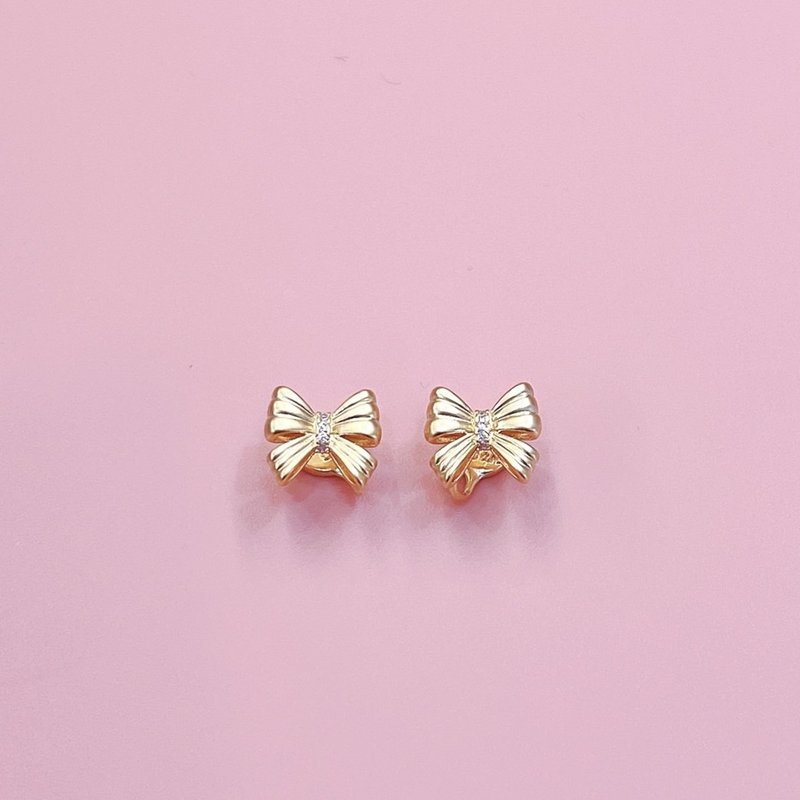 Cupid's Whimsy | Cupid's Whimsy (Matte Gold) - Earrings & Clip-ons - Copper & Brass Gold