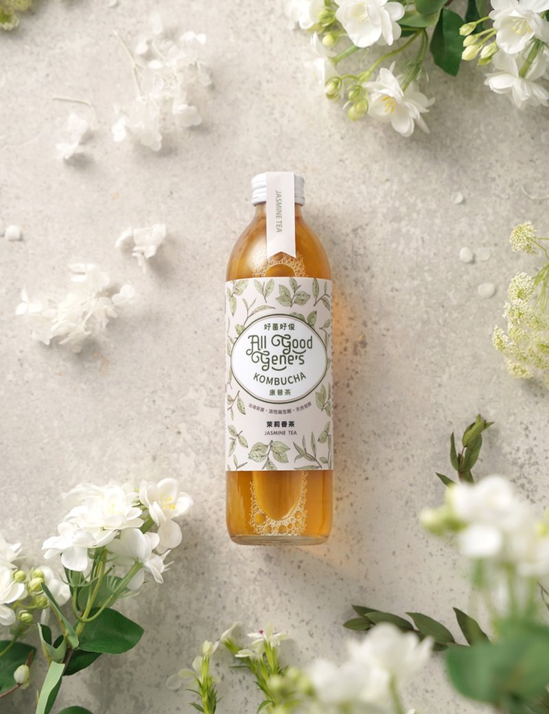 All Good Gene's Kombucha Jasmine 300ml - Tea - Fresh Ingredients 