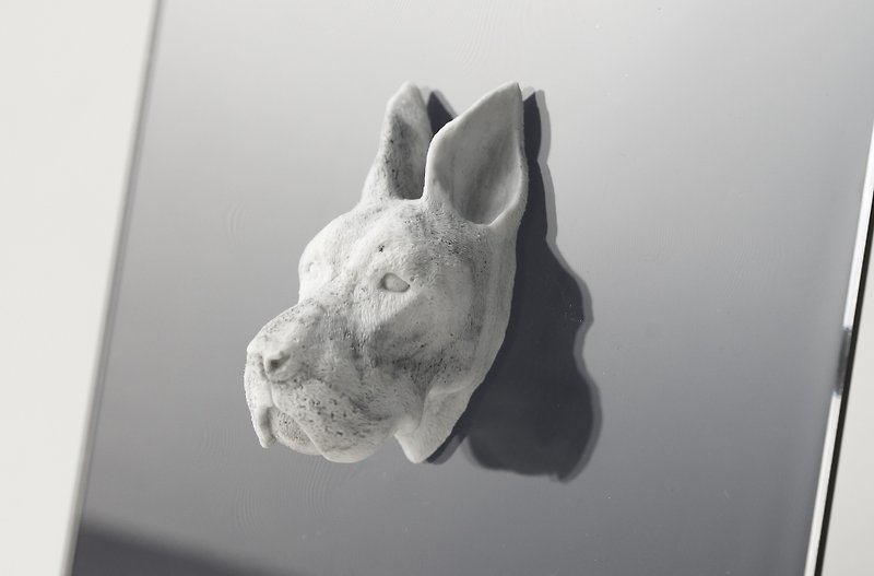 Marble。Powerful magnets。Great Dane - Magnets - Stone White