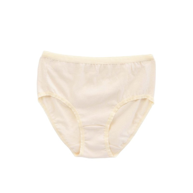 Ladies mid-waist underwear (2 pieces) - ชุดชั้นในผู้หญิง - ผ้าฝ้าย/ผ้าลินิน ขาว