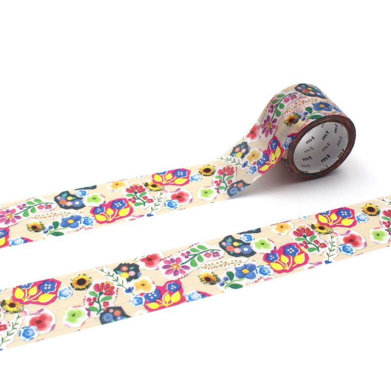 【mt】2025 SS - EX系列 MTEX1P253 flower sticker collage - 紙膠帶/和紙/PET - 紙 
