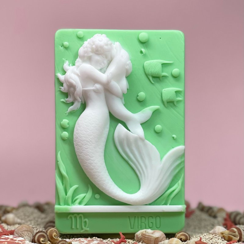 Mermaid Constellation (Virgo) Fragrance Soap Handmade Soap Epidemic Prevention Bath Cleaning - Soap - Other Materials 