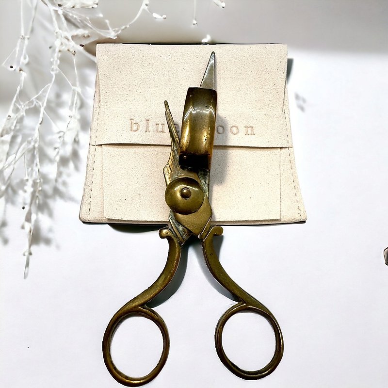 Centenary Victorian Antique Bronze Candle-Out Cording Scissors - Candles & Candle Holders - Copper & Brass Gold