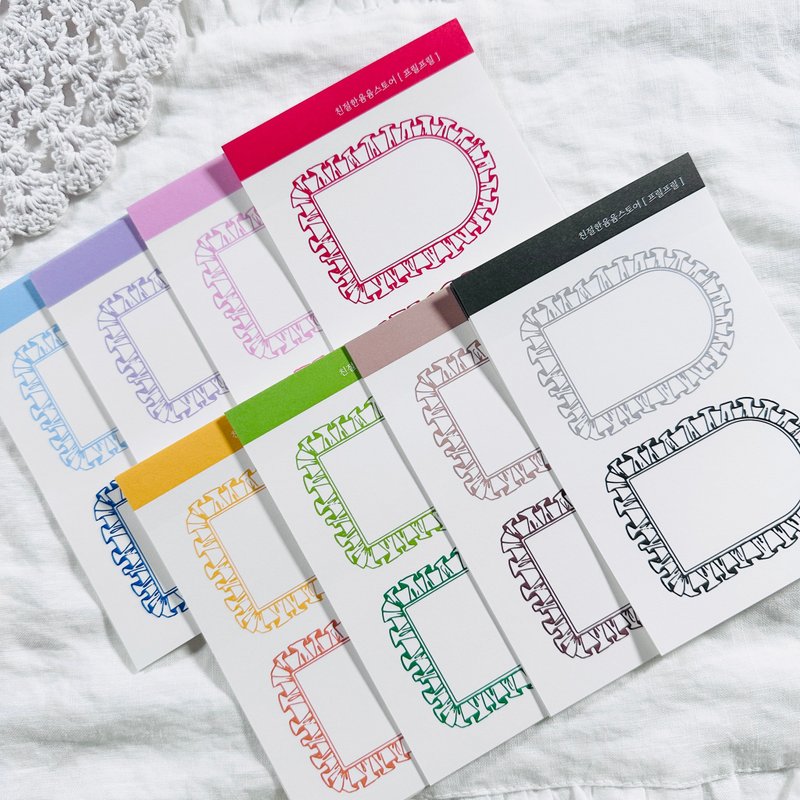 Frill frame Stickers - 貼紙 - 其他材質 