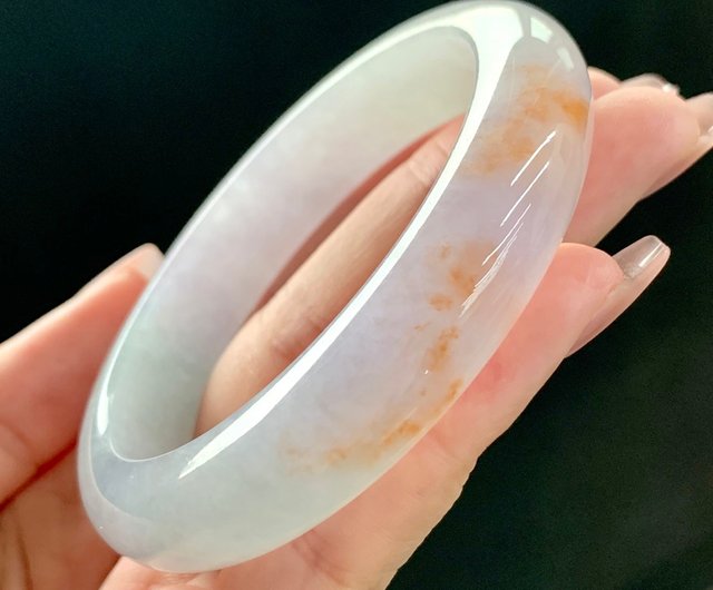 完璧な高氷種 翡翠ブレスレット【精巧な銀装飾】 氷種天然翡翠ミャンマー産翡翠ブレスレット・氷種フローティング