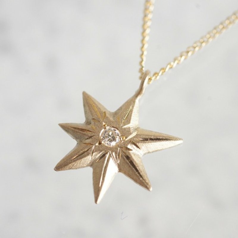 Other Metals Necklaces - Star pendant{PD032K10}