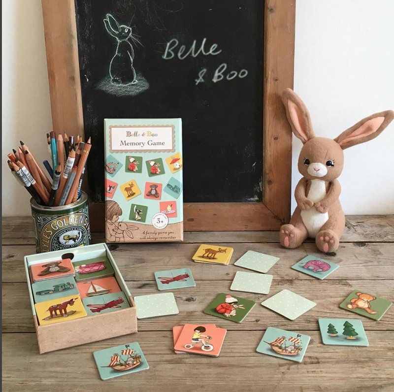 Belle&Boo 波波兔玩偶與記憶卡組合 - 寶寶/兒童玩具/玩偶 - 紙 多色