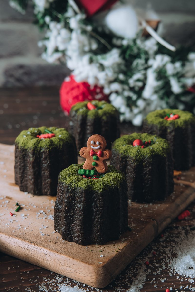 Matcha Canele (with matcha ganache filling) - Cake & Desserts - Fresh Ingredients 