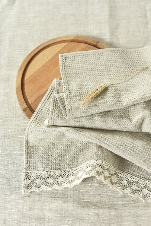 Organic dish towels, Kitchen towels cotton, Linen waffle towel, Blush hand  towel - Shop Daloni Towels - Pinkoi