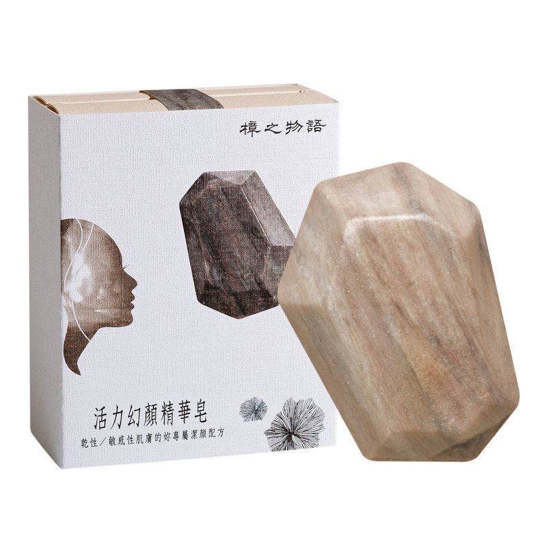 樟之物語 女性活力幻顏精華皂 (乾性/敏感膚質) 105g - 臉部清潔/洗面乳/卸妝 - 其他材質 卡其色