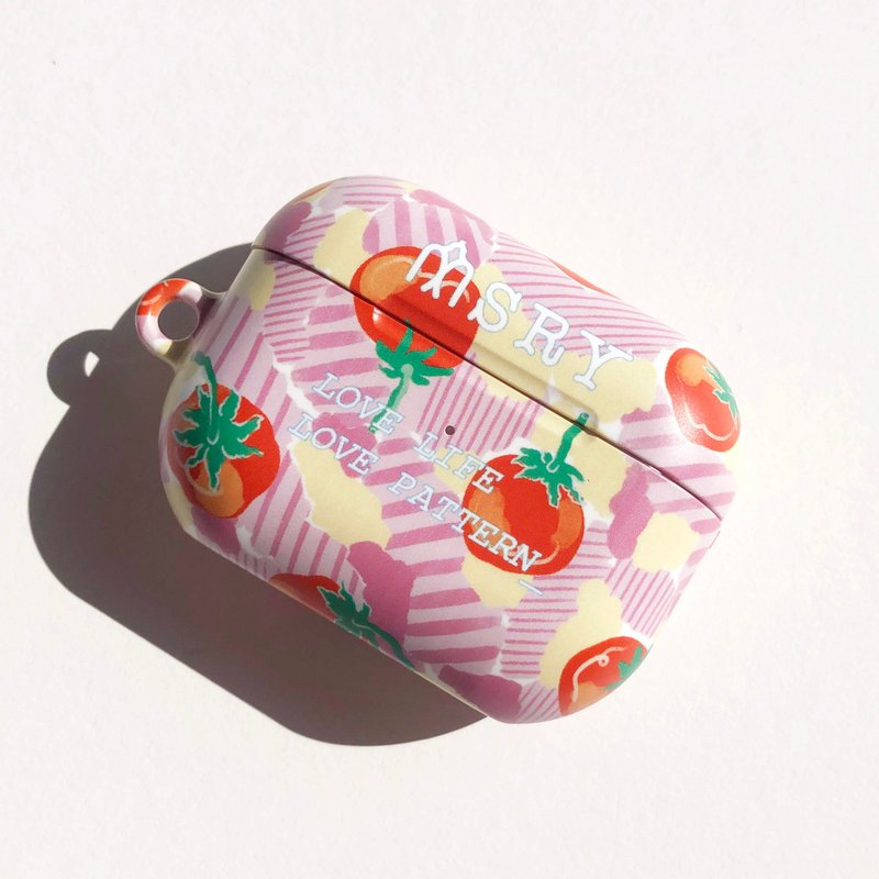 番茄野餐 印花 | AirPods 耳機殼 - AirPods/耳機保護套 - 塑膠 多色