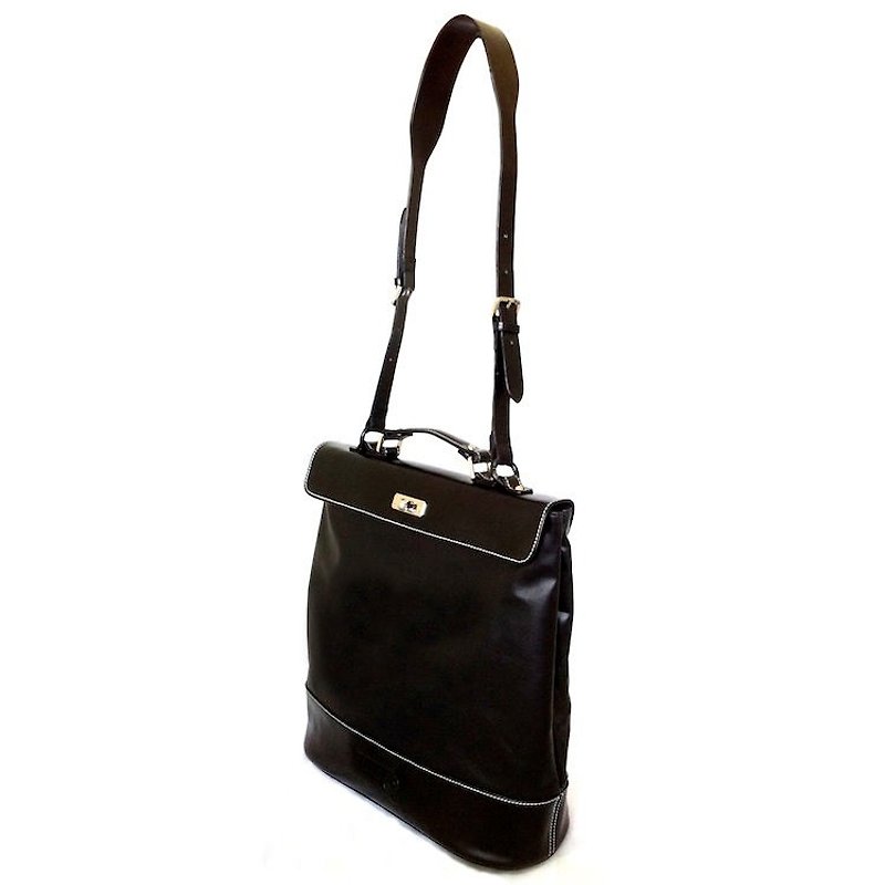 Black waterproof AC long handbag - กระเป๋าแมสเซนเจอร์ - วัสดุกันนำ้ สีดำ