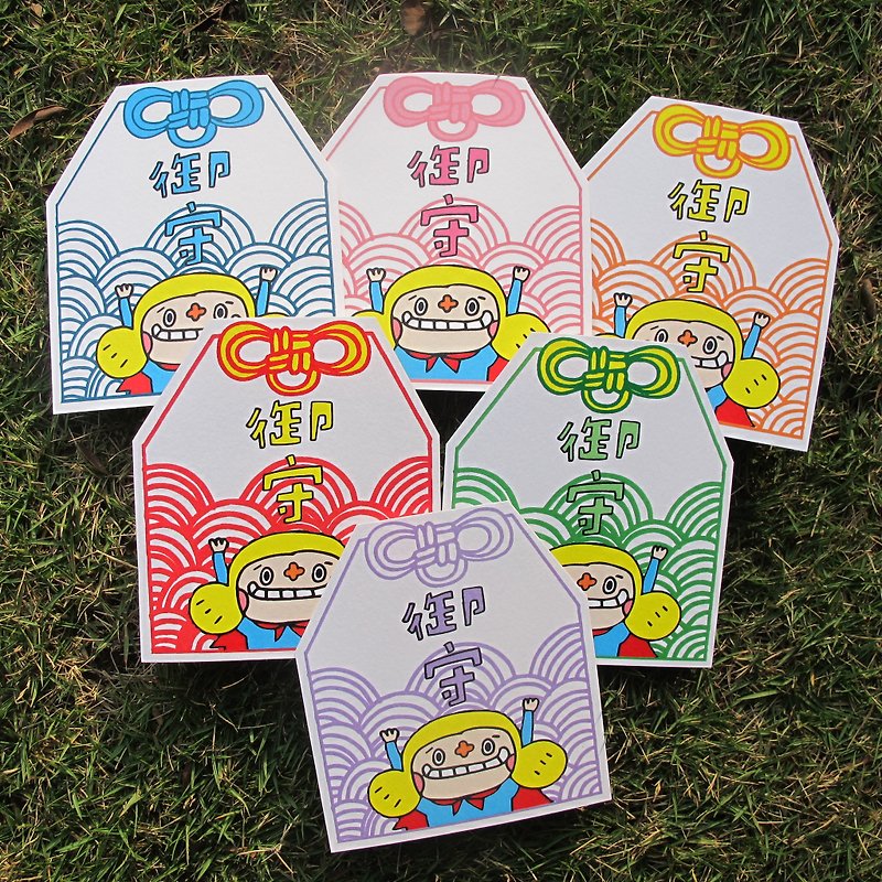 Flower big nose lucky defensive six six big straight (six into) - Cards & Postcards - Paper Multicolor