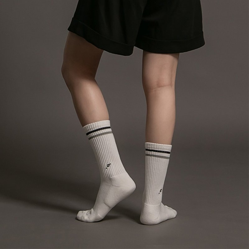 【FOOTER】Retro Line Sports Air Cushion Socks (Female-K184M) - ถุงเท้า - ผ้าฝ้าย/ผ้าลินิน หลากหลายสี