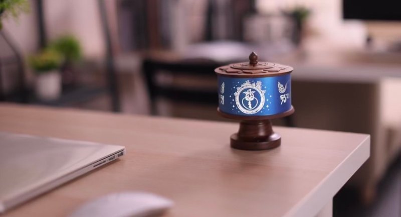 Medicine Master Glazed Light Tathagata - Turn the Prayer Wheel - Items for Display - Wood Brown