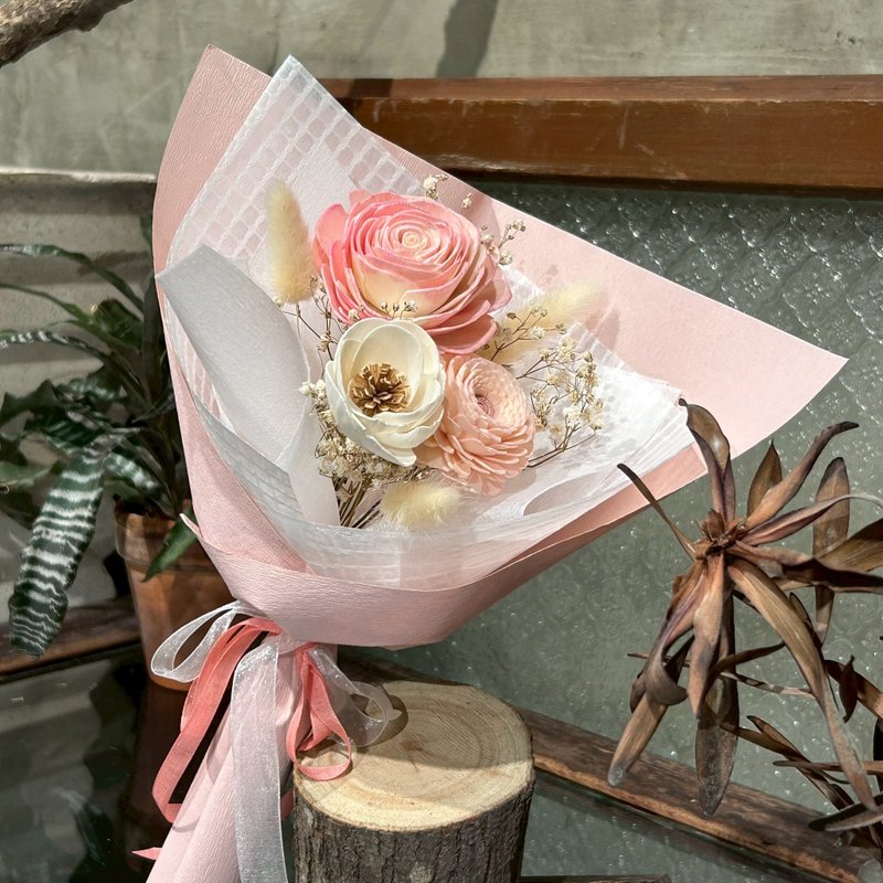 滿天星系列索拉花束/柔粉 - 花藝/盆栽/植栽 - 植物．花 