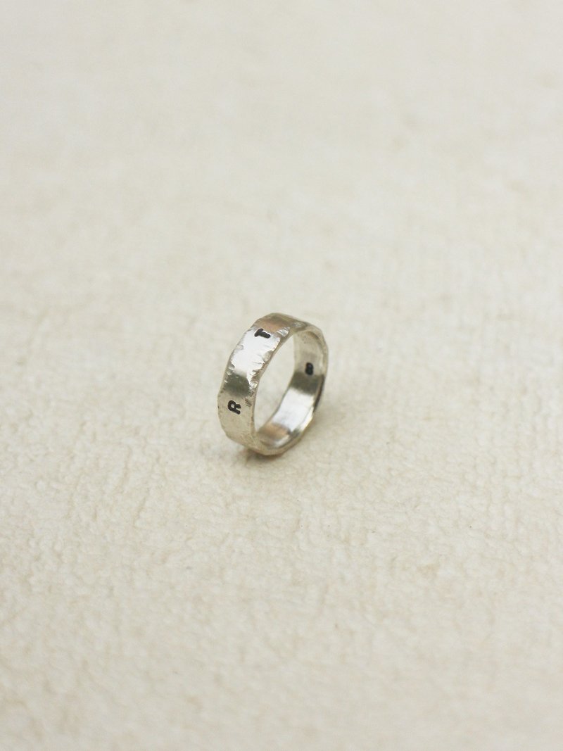 THE KEY '' HEART / EARTH '' infinity 925 silver ring - แหวนทั่วไป - เงิน 