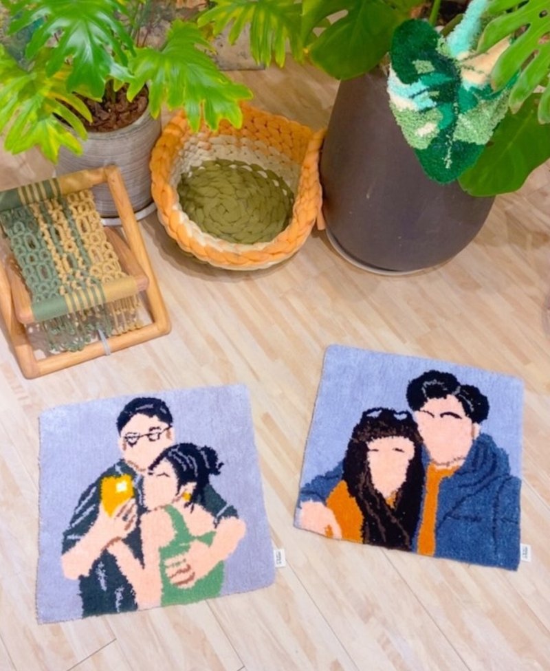 年終感恩優惠-台北手作地毯課程40*40cm -可使用文化幣 - 編織/羊毛氈/縫紉 - 其他材質 