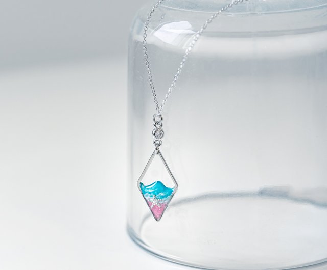 Xmasセール】星に願いを⭐︎シーブルーカルセドニー＊ピアスNo.184