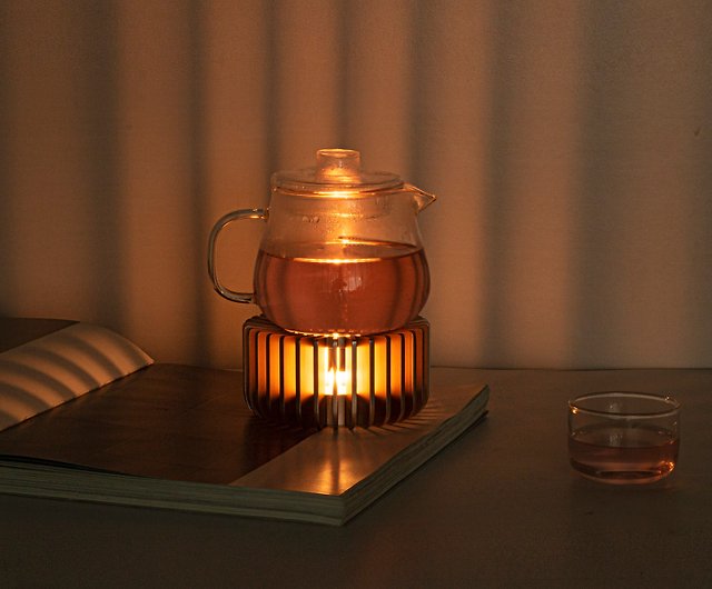 Ceramic Teapot Warmer Holder Base Tea Warmer Insulation Base Tea Coffee  Water Warmer Candle Heating