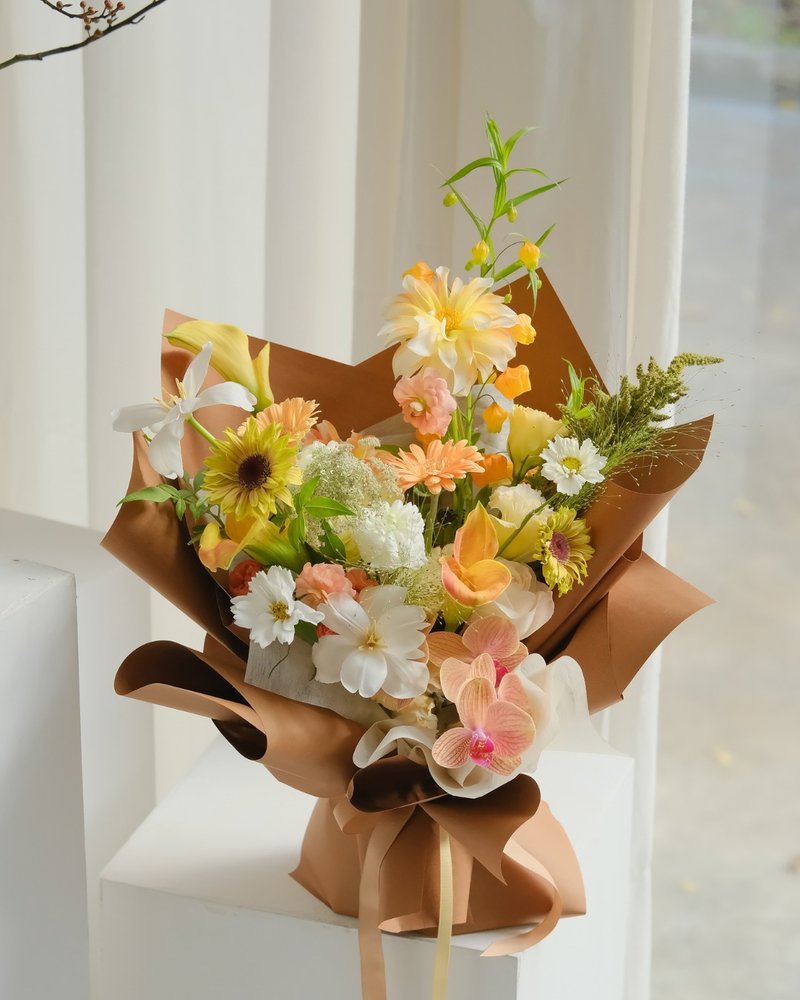 自然風秋色花束 - 其他 - 植物．花 咖啡色