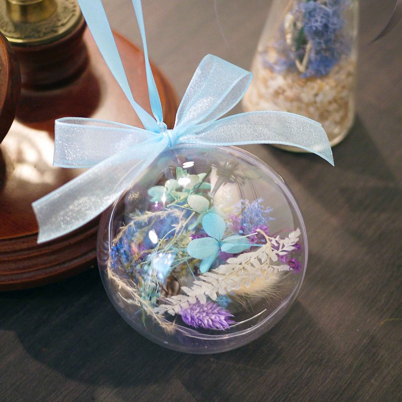 Pieces Praise - violet fantasy transparent acrylic dried curd amaranth wedding was small - ตกแต่งต้นไม้ - พืช/ดอกไม้ สีน้ำเงิน