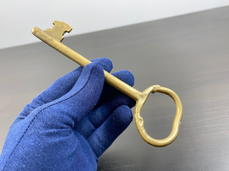 黃銅萬能鑰匙實心桶 6 1/2 英吋復古波西米亞風格家居壁掛藝術 - 其他 - 銅/黃銅 