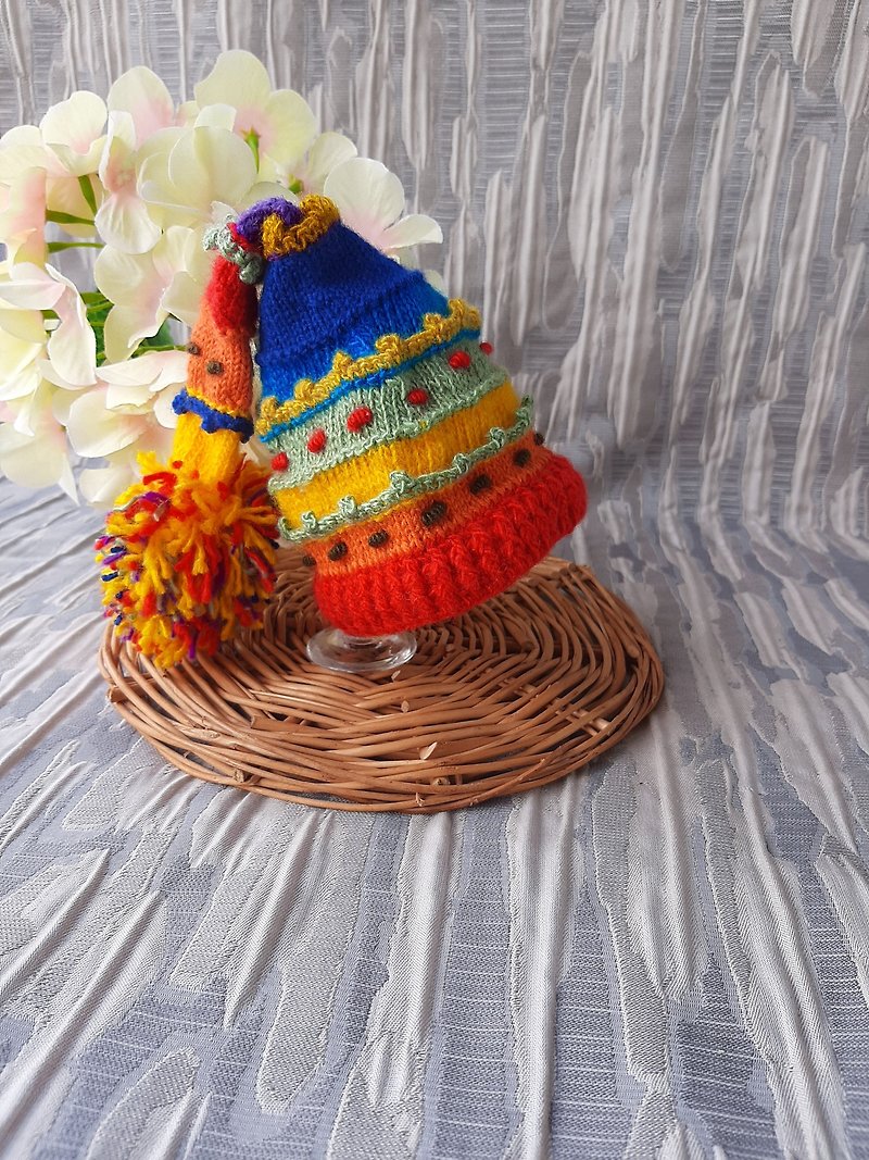 Rainbow hat for dolls Blythe - Kids' Toys - Acrylic 