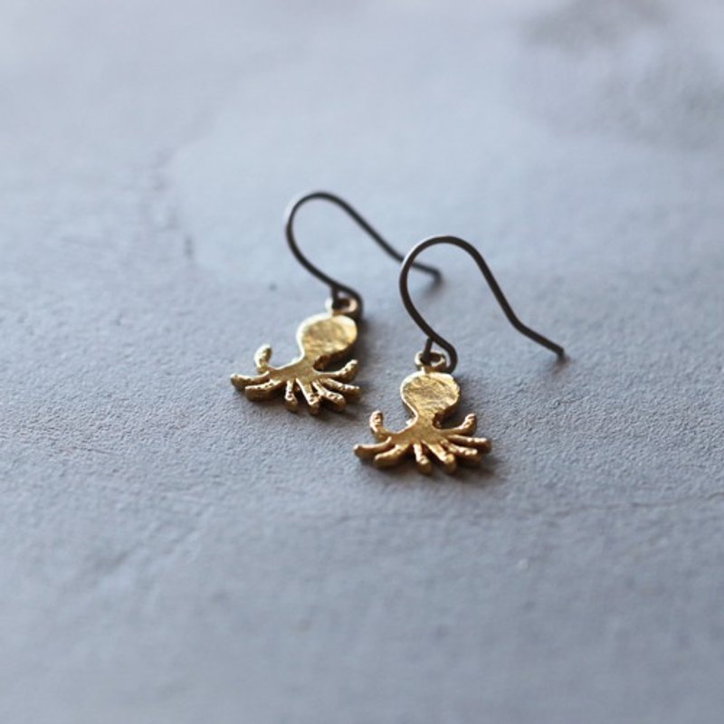【予約販売中】　たこ | ピアス | イヤリング | P557 - 耳環/耳夾/耳骨夾 - 其他金屬 金色