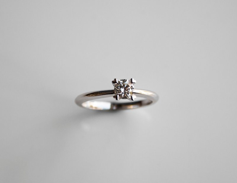 K gold ring LOVELY PROMISE love diamond ring - แหวนทั่วไป - เครื่องประดับ หลากหลายสี