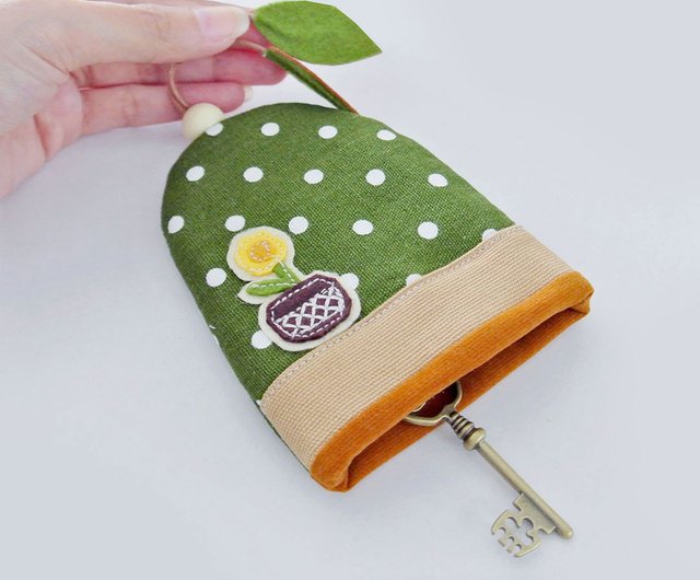 Key Case Key Purse Keychain Holder Cactus Lovers G