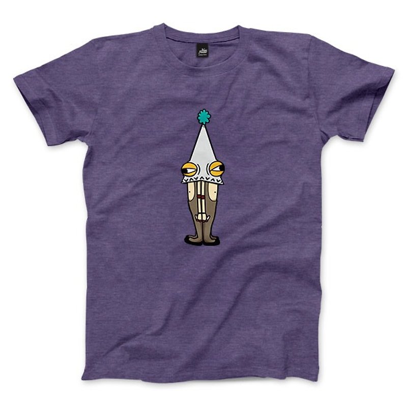 Sticky body Bro - heather purple - Unisex T-Shirt - เสื้อยืดผู้ชาย - ผ้าฝ้าย/ผ้าลินิน สีม่วง