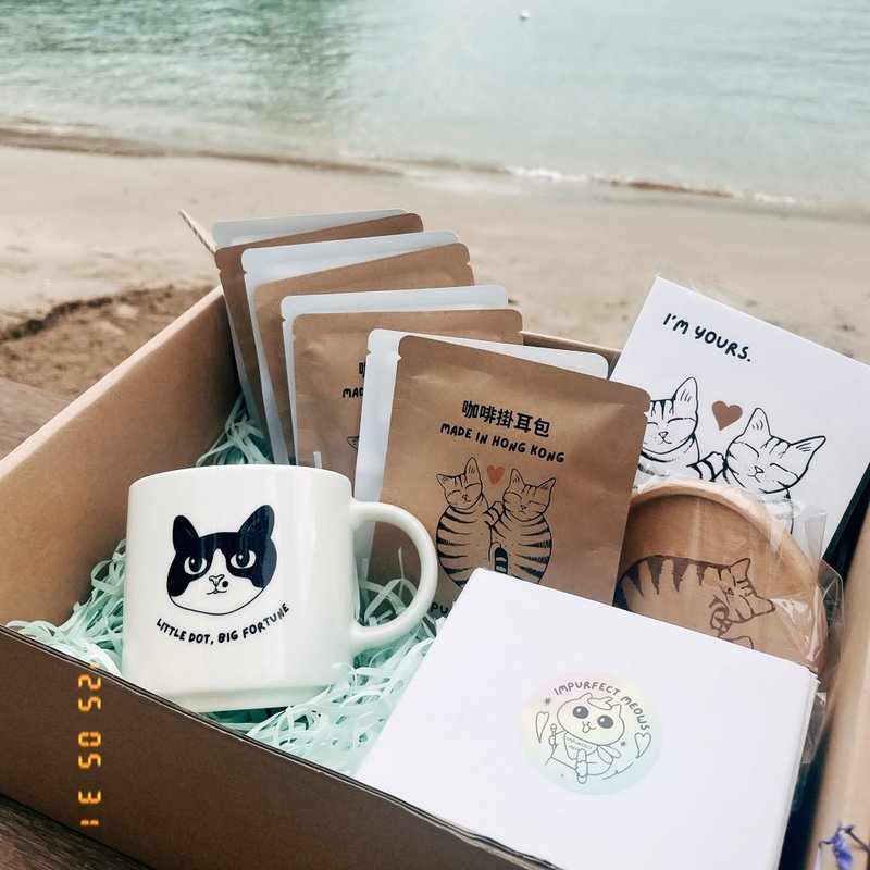 【香港貓咪文創品牌】父親節咖啡禮盒 - 咖啡/咖啡豆 - 其他材質 